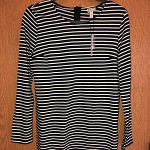 Clad and Cloth (Modern Vintage) Navy Striped Dress